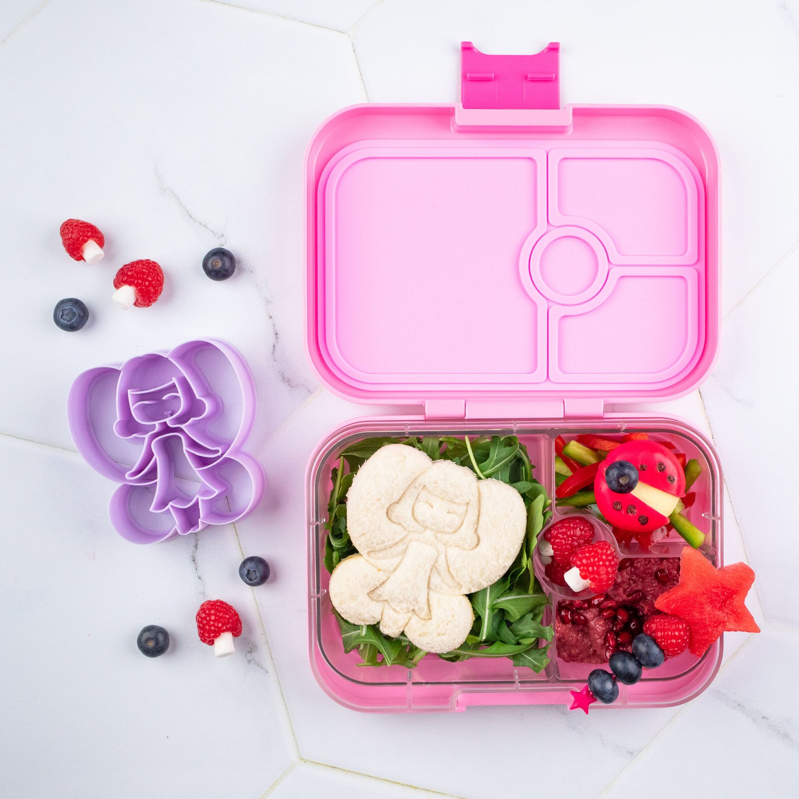 Snackbox YUMBOX SNACK - Kinder Lunchbox RAINBOW dunkelblau