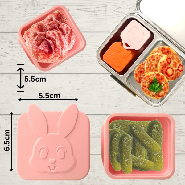 Silikon Cups Rosa Hase