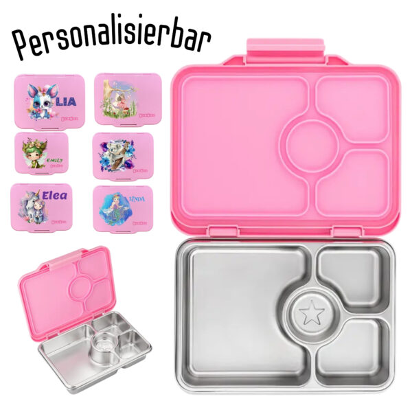 Yumbox Prêt Bento aus Edelstahl Pink