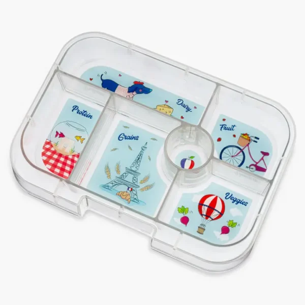 Yumbox Original Speise Tabletteinsatz mit 5 Fächern Paris