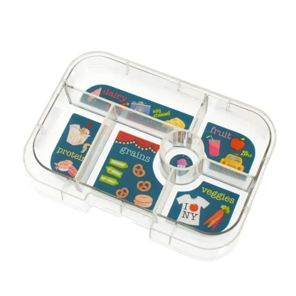 Yumbox Original Speise Tabletteinsatz mit 5 Fächern NYC Design