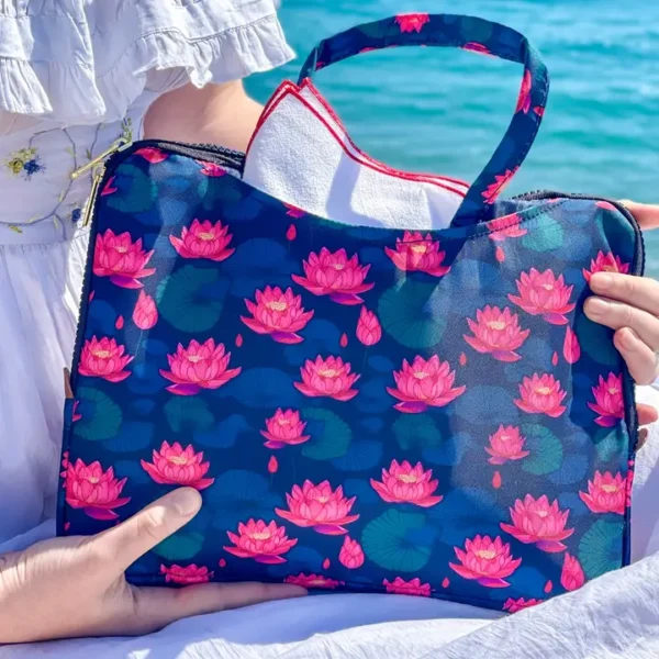 Yumbox Isolierte Kühltasche mit Griffen Lotus Blumen – Bild 2