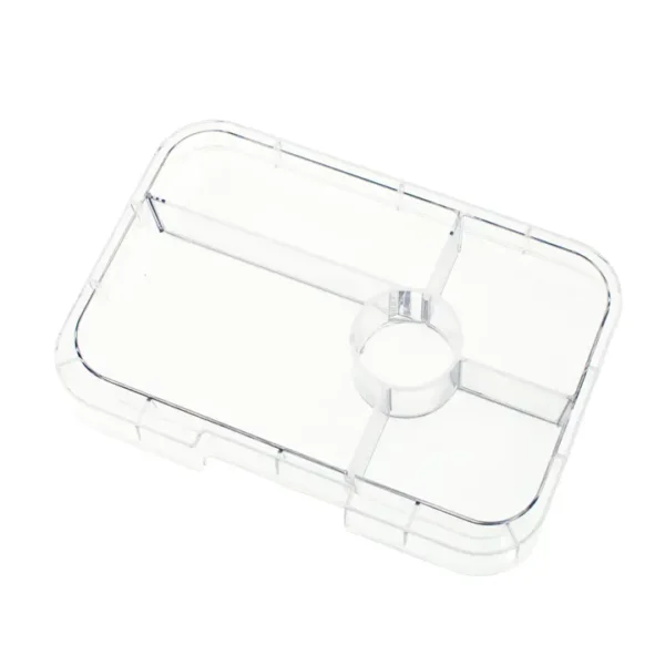 Yumbox Tapas Tablett mit 5 Fächern, transparent