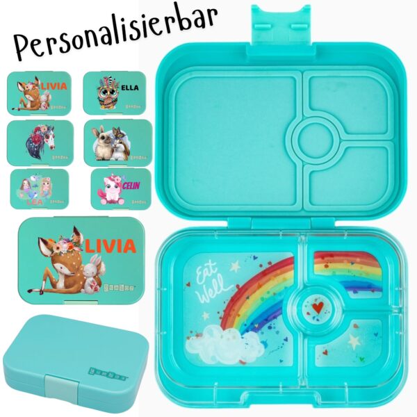 Yumbox Panino Miami Aqua Regenbogen